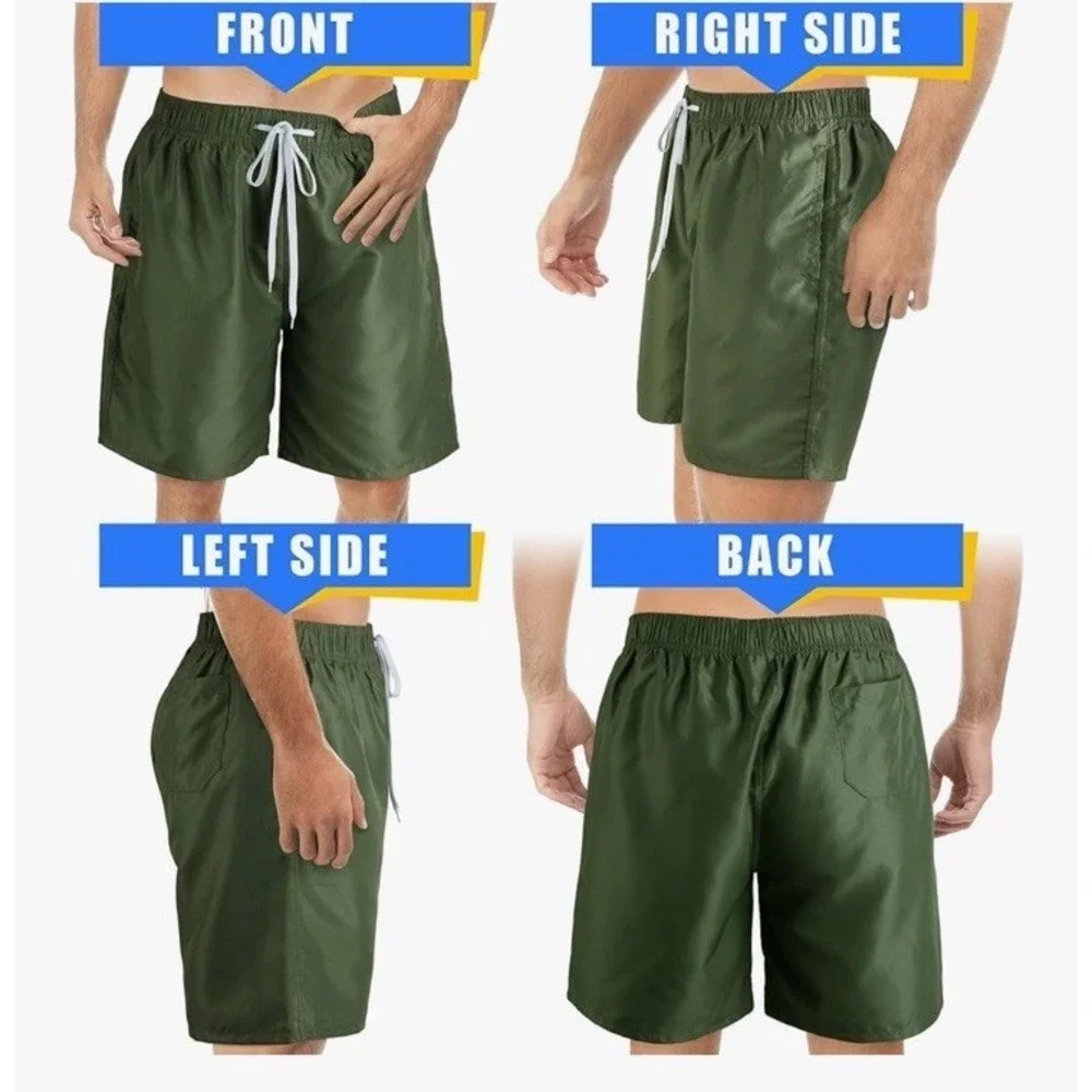 New Scotamalone Mens Swim‎ Swimming Shorts Swimsuit Trunks Size XXXL 3X Grey NWT